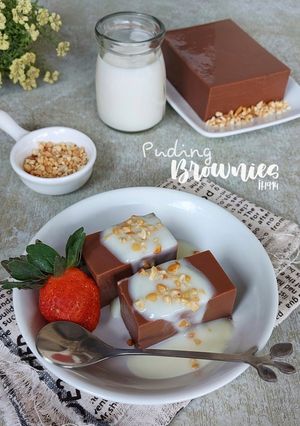 Foto resep Puding Brownies