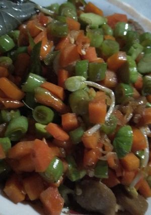 Foto resep Oseng buncis wortel pete