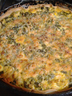 Una foto de Tarta de pollo y chauchas
