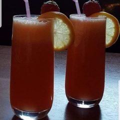 A picture of Mocktail (Strawberry/orange/lemonade) #ramadankitayari.