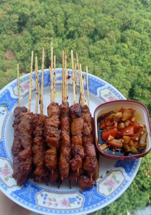 Foto resep Sate ayam rempah manis