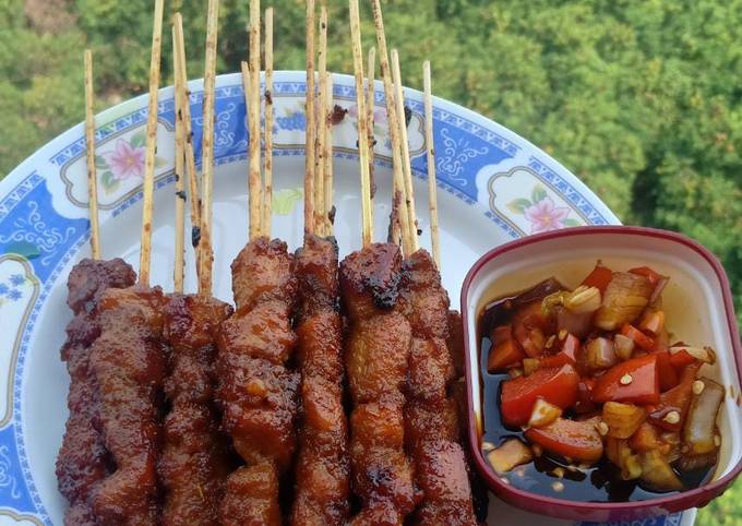 Resep Sate ayam rempah manis Resep Sate ayam rempah manis
