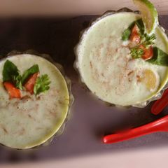 Cold cucumber soup A picture of Cold cucumber soup.