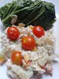 Ensalada de arroz y hakusay
