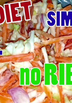 Foto resep Salad sayur menu untuk diet simplee
