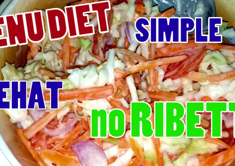 Cara Menyiapkan Salad sayur menu untuk diet simplee Untuk Pemula!