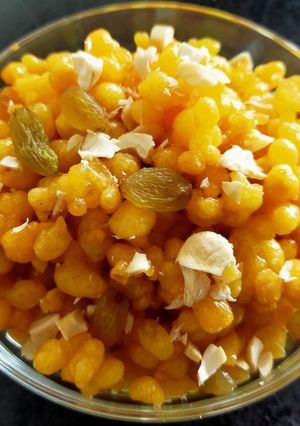 A picture of Sweet Boondi.