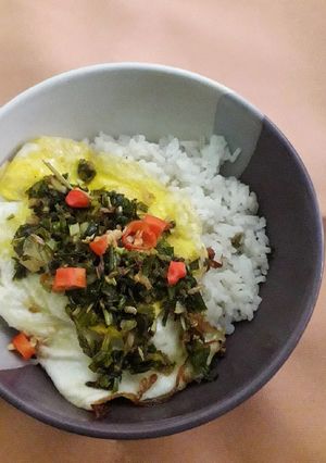 Foto resep Nasi Telur Dadar Daun Bawang