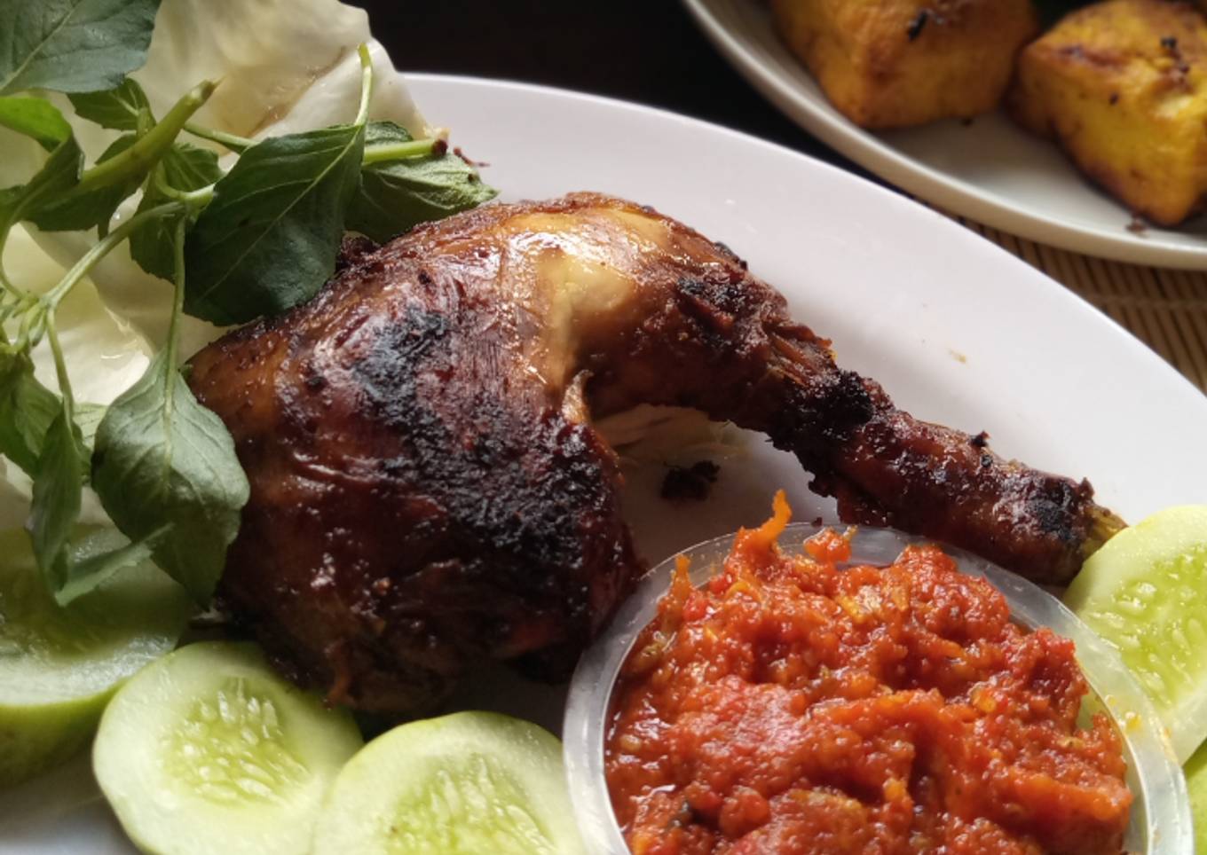 Ayam Bakar Kecap isi nasi box