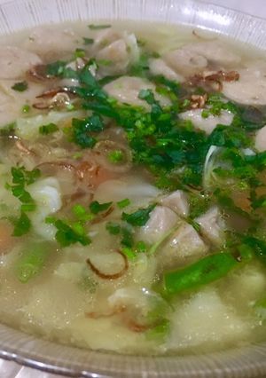 Foto resep Sop bakso rumahan ala rehan