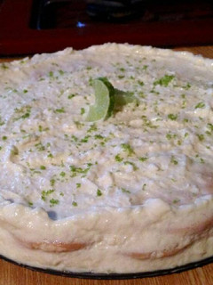 Una foto de Tarta de limón y galletas