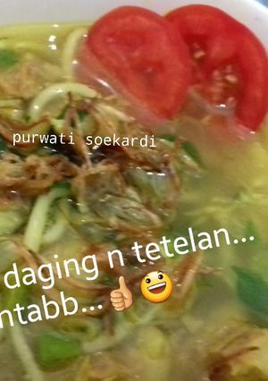 Foto resep Soto bening daging n tetelan ala aku