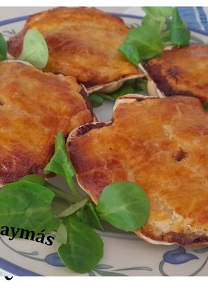 Una foto de Vieiras en hojaldre