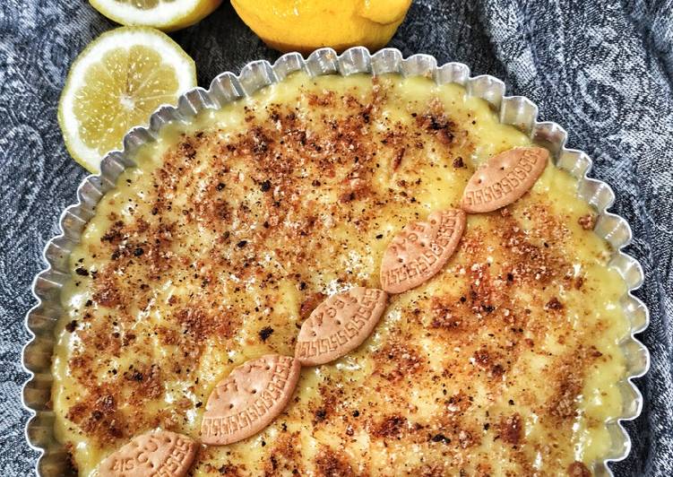 Bagaimana Menyiapkan No bake Lemon Egg Tart (Pie Susu Lemon) ~ Biscuit Crust, no oven Anti Gagal