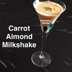 A picture of Carrot Almond Milkshake.