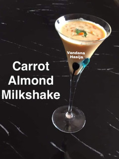 A picture of Carrot Almond Milkshake.