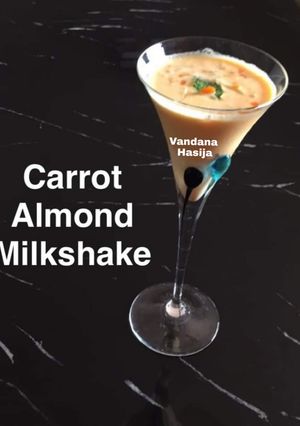 A picture of Carrot Almond Milkshake.
