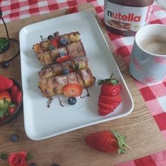 A picture of Nutella French toast roll ups.