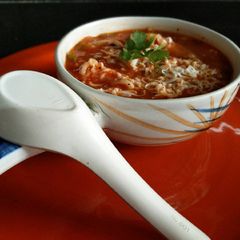 A picture of Ministrone soup.