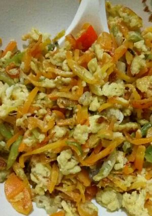 Foto resep Orak Arik Telur Sayuran Simple
