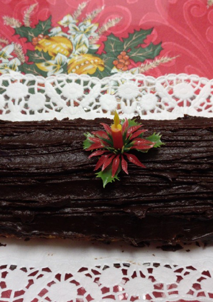 Una foto de Brazo gitano de chocolate