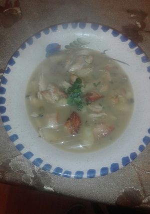 صورة لوصفة مرق بالدجاج