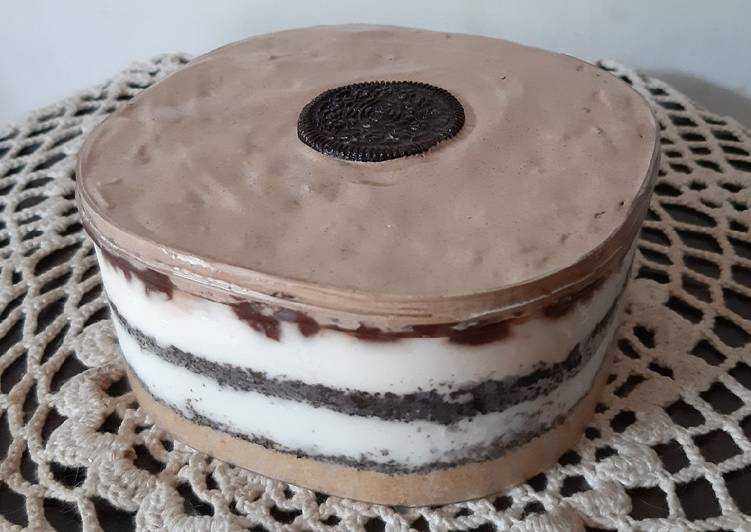 Oreo cheese cake with dalgona coffe