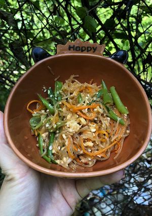 Hình của món Miến xào hàn quốc.
