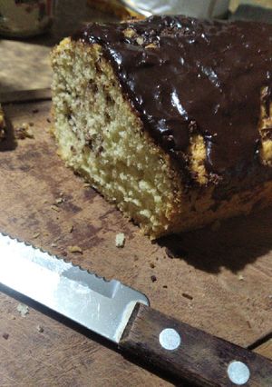 Una foto de Budín de vainilla y chocolate