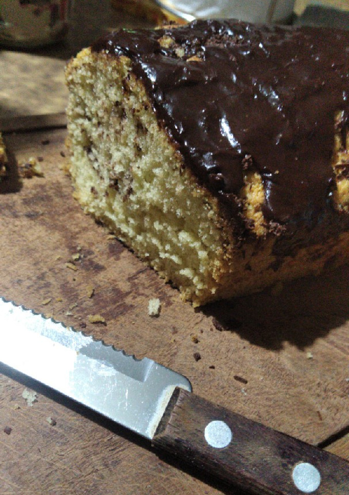 Una foto de Budín de vainilla y chocolate