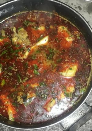 A picture of Fish curry.
