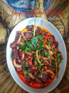 Foto resep Daging Masak Merah ala Thai