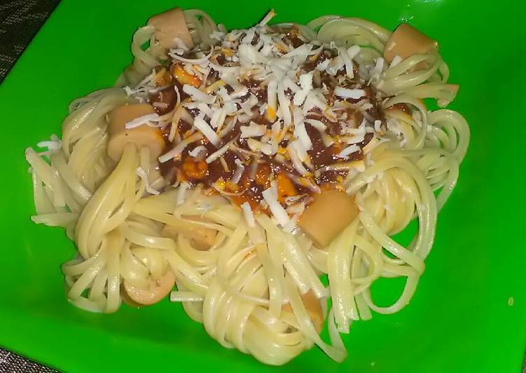 Bagaimana Menyiapkan Satay Sausage Spaghetti Praktis dan Ekonomis 🍝 Anti Gagal