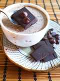 Hot Dark cocoa almond milk (Microwave)