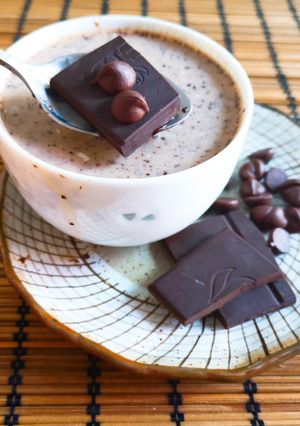 รูปของ Hot Dark cocoa almond milk (Microwave)