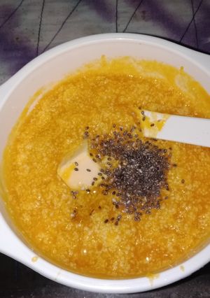 Foto resep MPASI Kabocha + Tahu Telur
