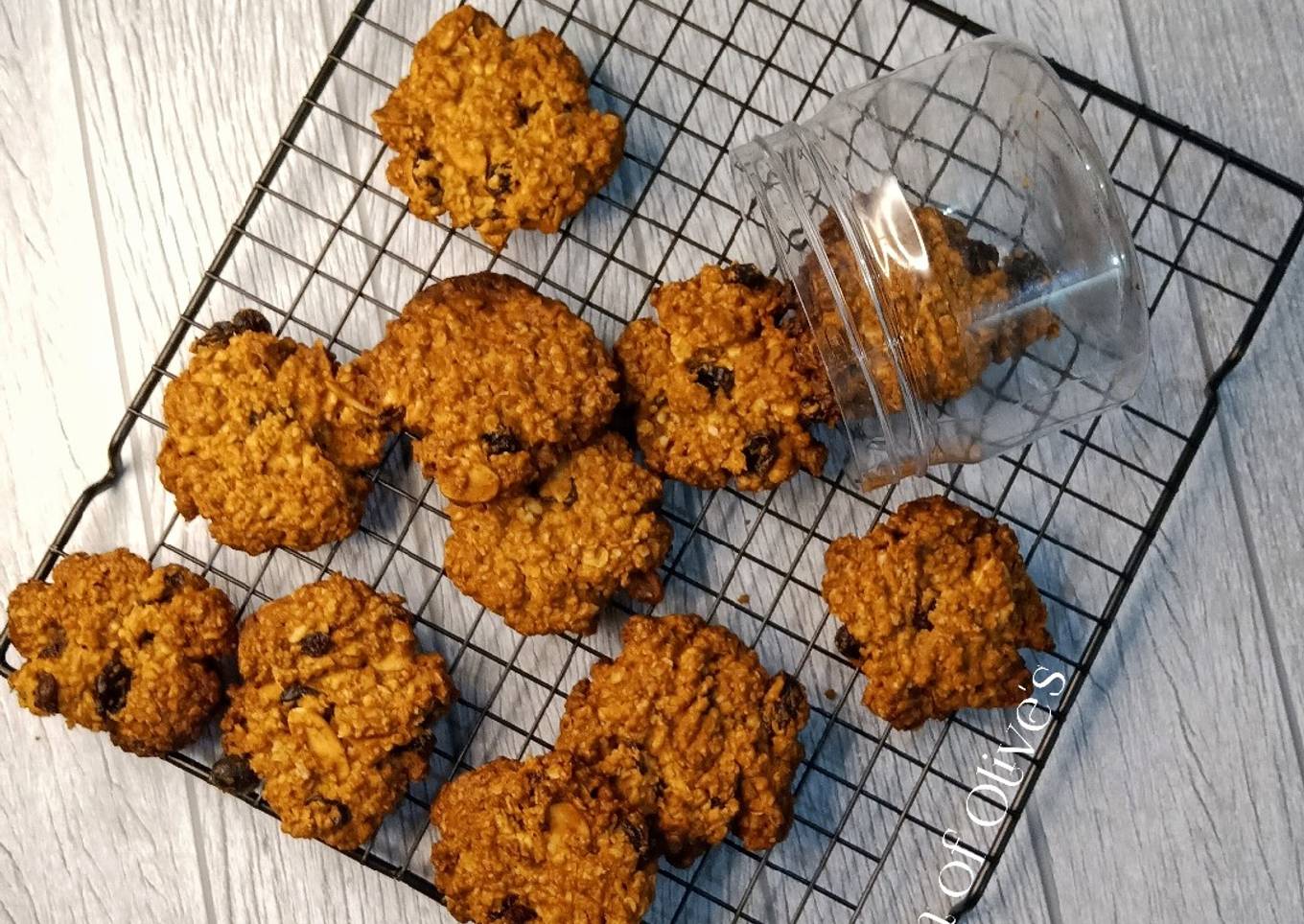 Oatmeal Raisin Cookies (Kue kering oatmeal kismis)