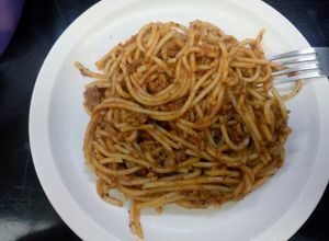 Una foto de Spaghetti estilo bolognesa
