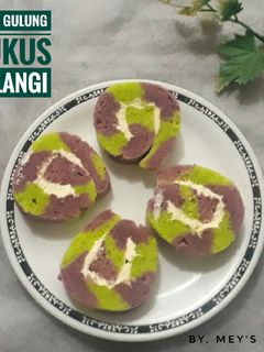 Foto resep Bolu Gulung Kukus Pelangi