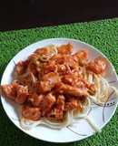 Pasta con pollo