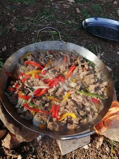 صورة لوصفة صاجية لحمة على الفحم