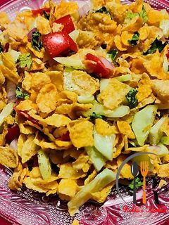 কর্নফ্লেক্স চাট (cornflakes chaat recipe in Bengali) রেসিপির প্রধান ছবি