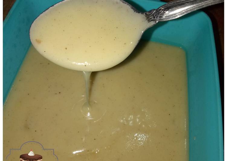 Langkah Mudah untuk Menyiapkan Saus bechamel pengganti mozarella (pizza) yang Enak