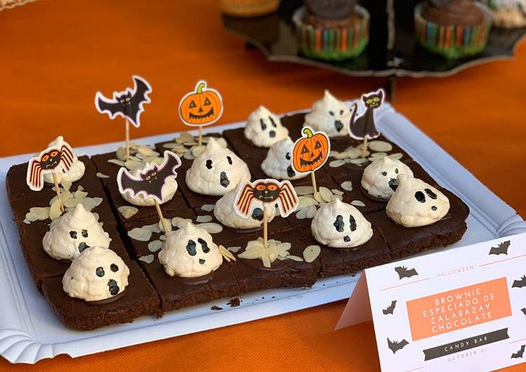 Recipe of Ultimate Brownie especiado de calabaza y chocolate para Halloween