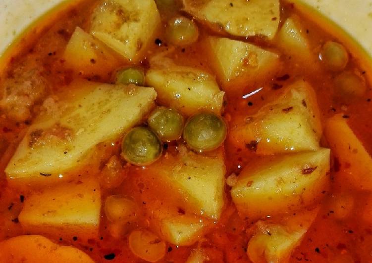 Easiest Way to Prepare Perfect Alu Matar…🌹