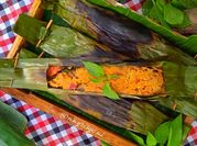 Gambar pepes jamur kancing