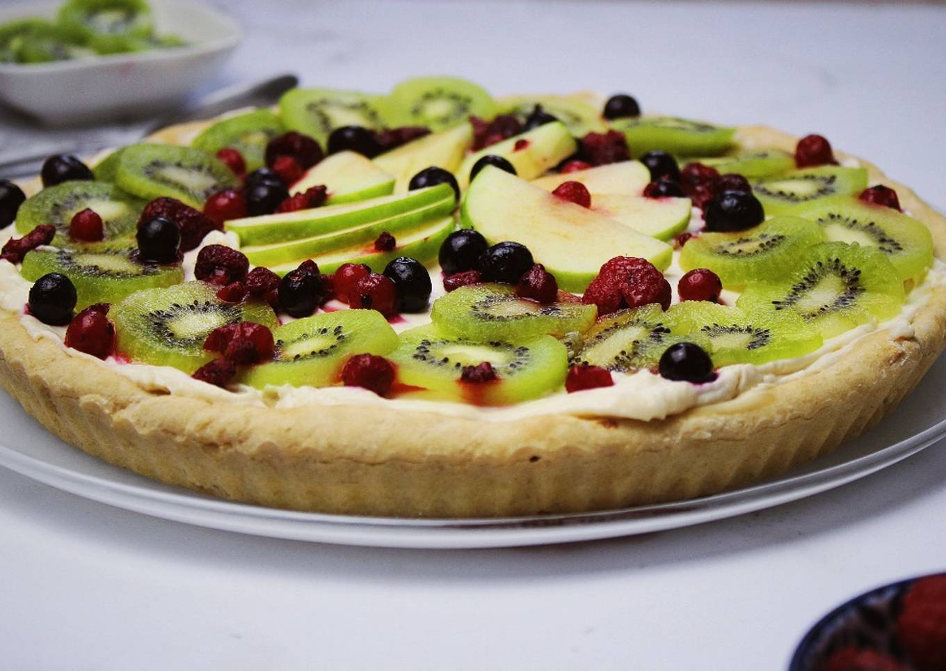 TARTE MASCARPONE VANILLÉ, FRUITS & NOIX COCO