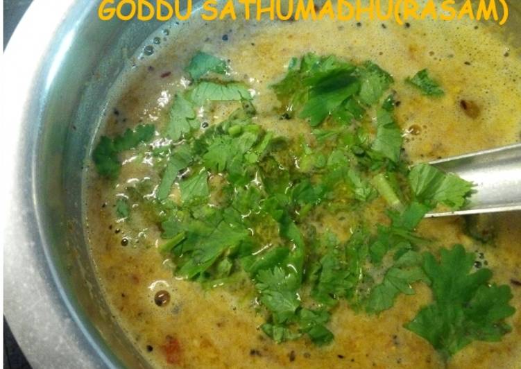 Dinner Ideas Goddu Sathumadhu(Rasam)