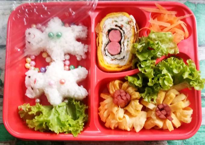 Resep: Telur Gulung Sosis Untuk Bento