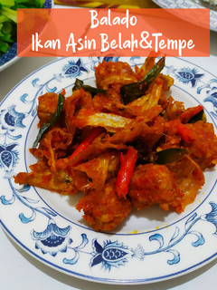 Foto resep Balado Ikan Asin Belah & Tempe